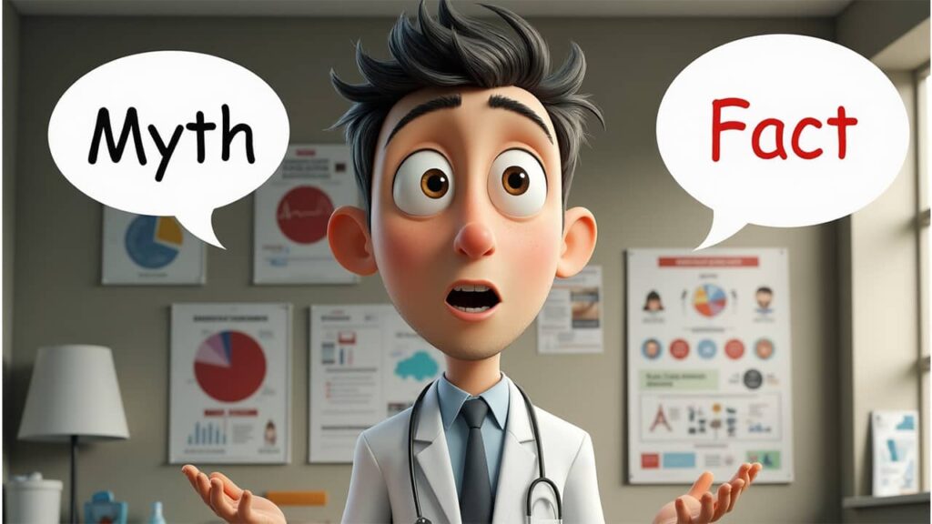 Common myths and facts about A1C levels in seniors.