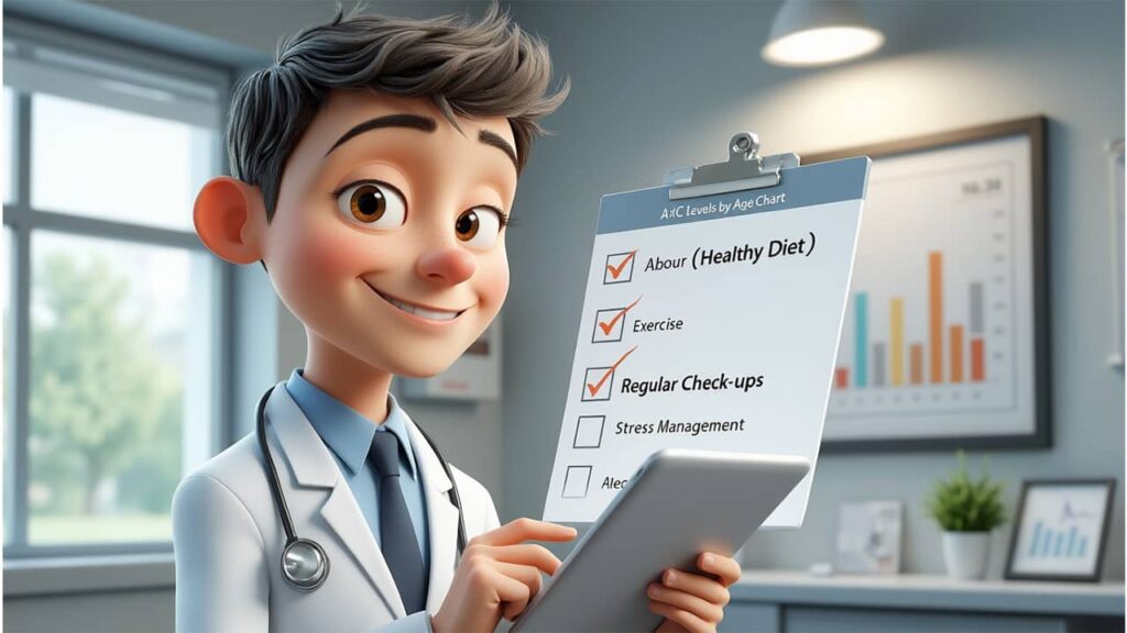 Alex giving practical tips to maintain healthy A1C Levels by Age